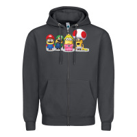 Smoke Super Minion Bros Zipper Hoodie - FloraArt