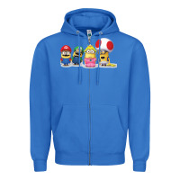 True Royal Super Minion Bros Zipper Hoodie - FloraArt