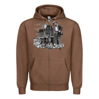 Chestnut the ghost and mr chicken green Zipper Hoodie - FloraArt