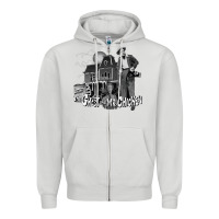 Dove Grey the ghost and mr chicken green Zipper Hoodie - FloraArt