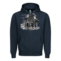 Navy the ghost and mr chicken green Zipper Hoodie - FloraArt