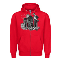 Red the ghost and mr chicken green Zipper Hoodie - FloraArt