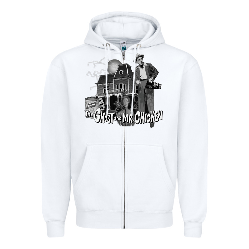 The Ghost And Mr Chicken Green Zipper Hoodie by FloraArt | Teevron