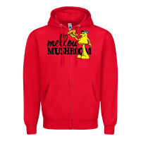 Red mellow mushroom restaurant Zipper Hoodie - FloraArt