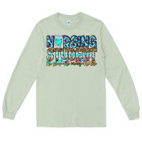 Matcha Nursing Student No Sleep No Money No Life Long Sleeve Tee - CowhideDigitalArt