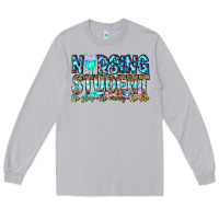 Moon Dust Nursing Student No Sleep No Money No Life Long Sleeve Tee - CowhideDigitalArt