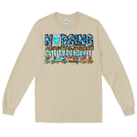 Mushroom Nursing Student No Sleep No Money No Life Long Sleeve Tee - CowhideDigitalArt