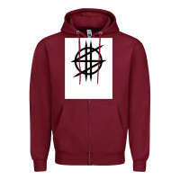 Burgundy Synyster Gates Zipper Hoodie - FloraArt