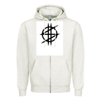 Oatmeal Heather Synyster Gates Zipper Hoodie - FloraArt