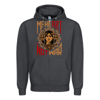 Smoke make art not war symbol Zipper Hoodie - FloraArt