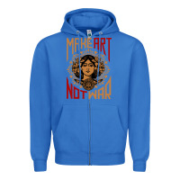 True Royal make art not war symbol Zipper Hoodie - FloraArt