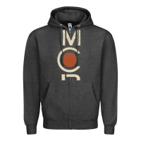 Charcoal Heather Vintage MCRN Uniform Zipper Hoodie - FloraArt