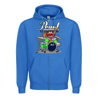 True Royal ANIMAL DRUMMER PEARL DRUMS Zipper Hoodie - FloraArt