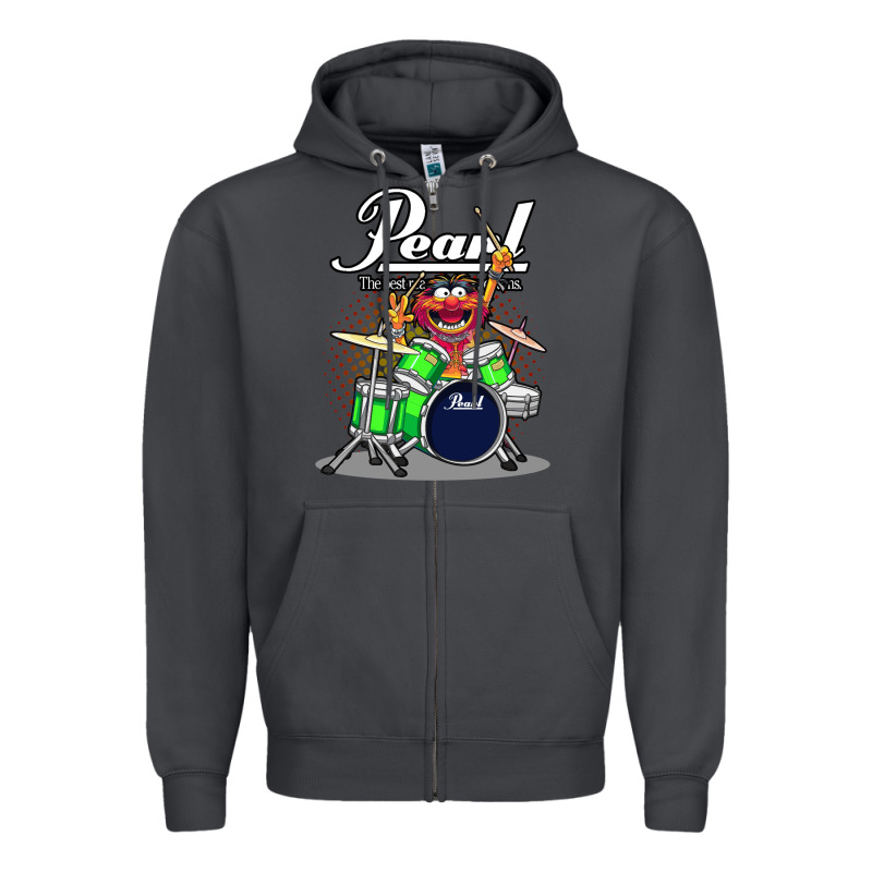 Animal Drummer Pearl Drums Zipper Hoodie by FloraArt | Teevron