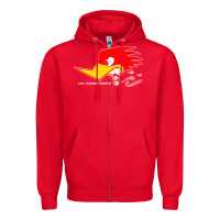 Red mr horsepower clay smith cams cigar smoking woodpecker shirt for man f Zipper Hoodie - FloraArt