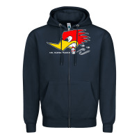 Navy mr horsepower clay smith cams cigar smoking woodpecker shirt for man f Zipper Hoodie - FloraArt