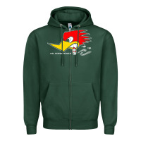 Sports Green mr horsepower clay smith cams cigar smoking woodpecker shirt for man f Zipper Hoodie - FloraArt