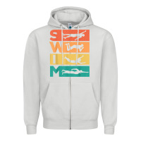 Dove Grey retro vintage swimming gift for swimmers t shirt Zipper Hoodie - FloraArt