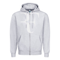 Heather Grey roger federer Zipper Hoodie - FloraArt