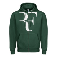 Sports Green roger federer Zipper Hoodie - FloraArt
