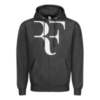 Charcoal Heather roger federer Zipper Hoodie - FloraArt