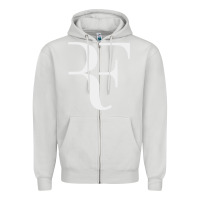 Dove Grey roger federer Zipper Hoodie - FloraArt