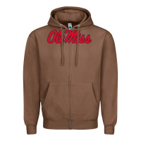 Chestnut ole miss Zipper Hoodie - FloraArt