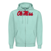 Seafoam ole miss Zipper Hoodie - FloraArt