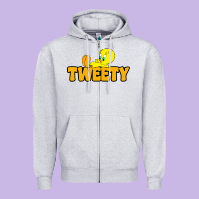 Tweety Zipper Hoodie Designed By Floraart