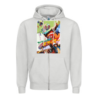 Dove Grey KIKAIDA POSTER Zipper Hoodie - FloraArt