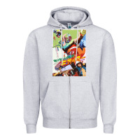 Heather Grey KIKAIDA POSTER Zipper Hoodie - FloraArt