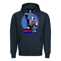 Navy KAMEN RIDER V3 PUNCH Zipper Hoodie - FloraArt