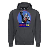 Smoke KAMEN RIDER V3 PUNCH Zipper Hoodie - FloraArt