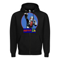 Black KAMEN RIDER V3 PUNCH Zipper Hoodie - FloraArt