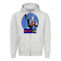 Dove Grey KAMEN RIDER V3 PUNCH Zipper Hoodie - FloraArt