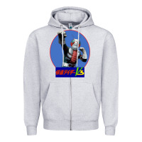 Heather Grey KAMEN RIDER V3 PUNCH Zipper Hoodie - FloraArt