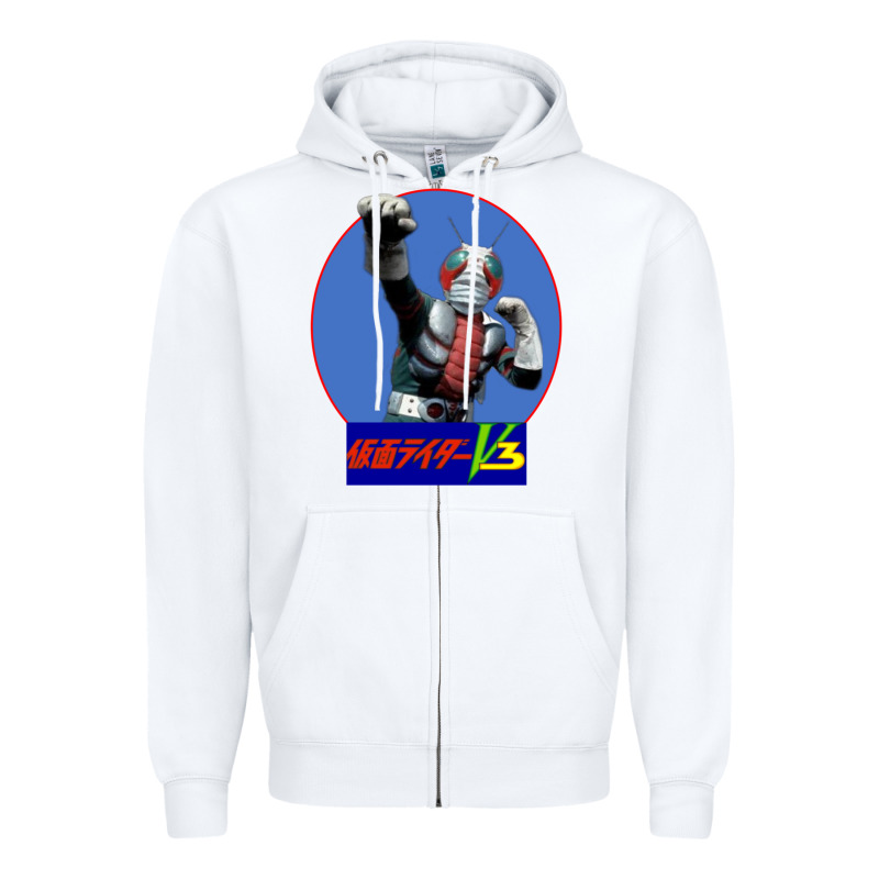 Kamen Rider V3 Punch Zipper Hoodie by FloraArt | Teevron