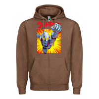 Chestnut ultraman exclusive yellow Zipper Hoodie - FloraArt