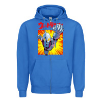 True Royal ultraman exclusive yellow Zipper Hoodie - FloraArt