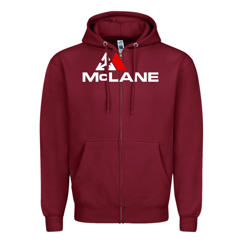 Cool Mclane Design Zipper Hoodie by FloraArt | Teevron