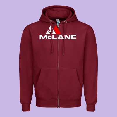 Cool Mclane Design Zipper Hoodie Designed By Floraart