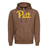 Chestnut Pitt Panthers Zipper Hoodie - FloraArt