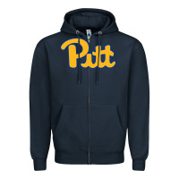 Navy Pitt Panthers Zipper Hoodie - FloraArt