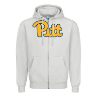 Dove Grey Pitt Panthers Zipper Hoodie - FloraArt