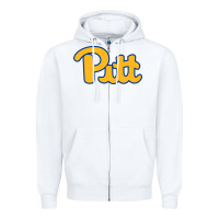 White Pitt Panthers Zipper Hoodie - FloraArt