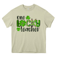 Mossy st. patrick's day one lucky teacher Heavy Core Tee - RanaPortraitStore