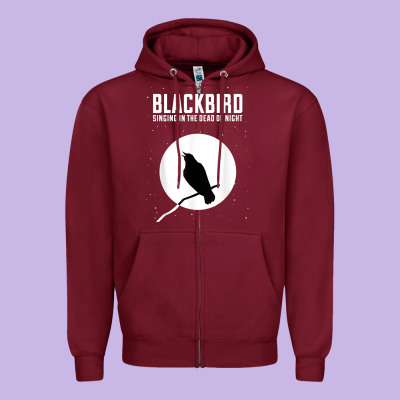 Blackbird Singing In The Dead Of Night T Shirt Zipper Hoodie Designed By Floraart