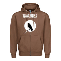 Chestnut blackbird singing in the dead of night t shirt Zipper Hoodie - FloraArt