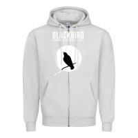 Dove Grey blackbird singing in the dead of night t shirt Zipper Hoodie - FloraArt