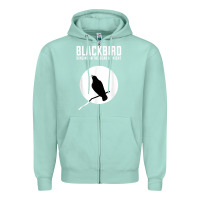 Seafoam blackbird singing in the dead of night t shirt Zipper Hoodie - FloraArt